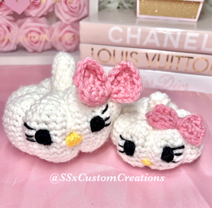 🩷Crocheted H-Kitty Pumpkins🩷