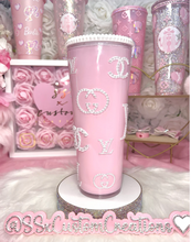 Load image into Gallery viewer, *RTS* 24oz Acrylic Tumbler with LUXE pearls
