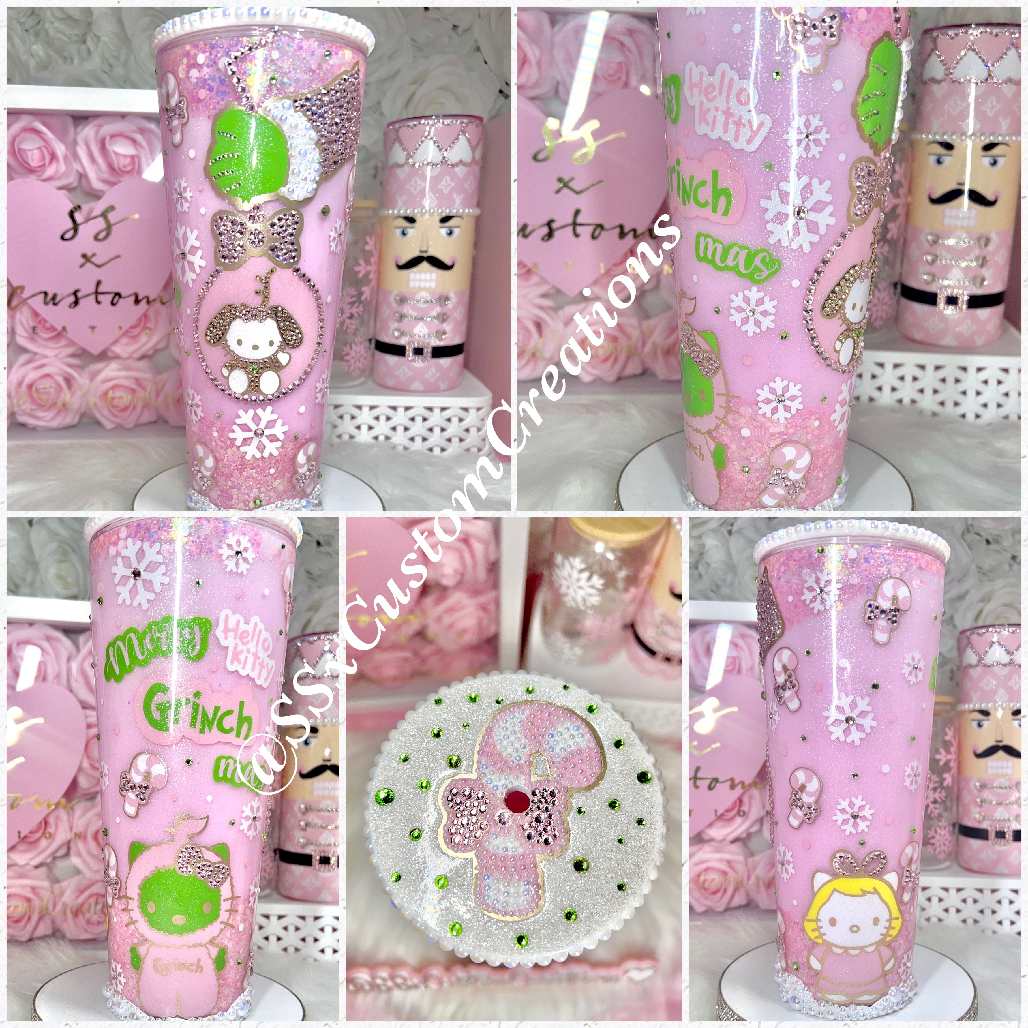 H-Kitty Grinch Tumbler – SSxCustomCreations