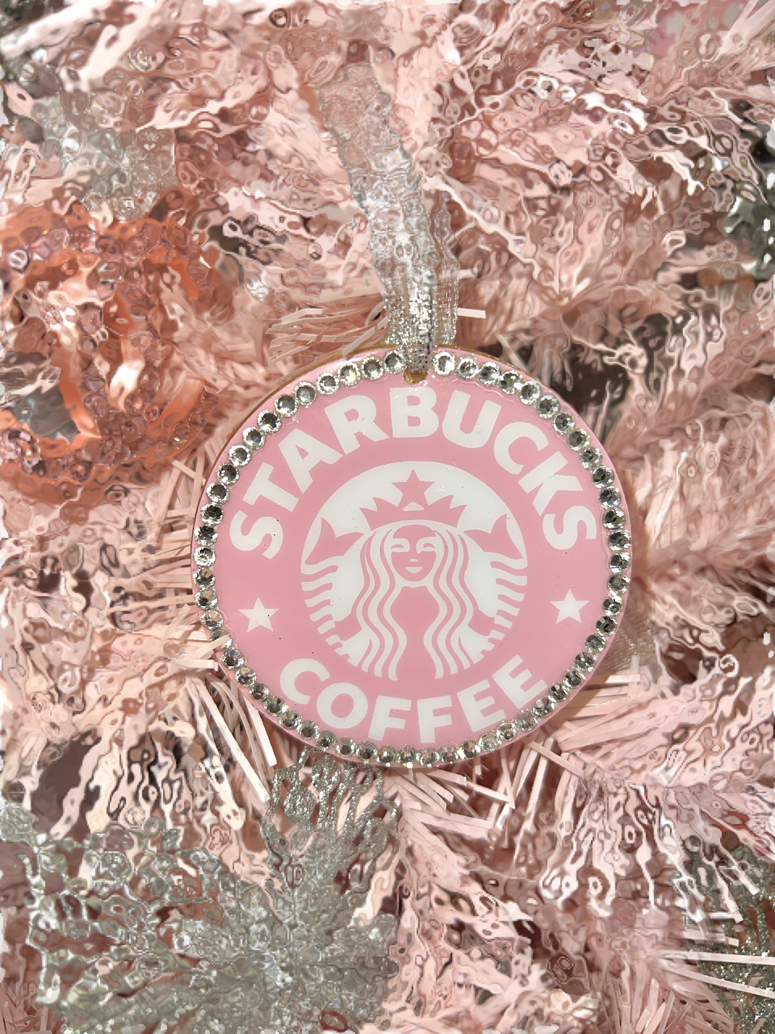 Starbucks Has A Pink Glitter Christmas Ornament That Has Me