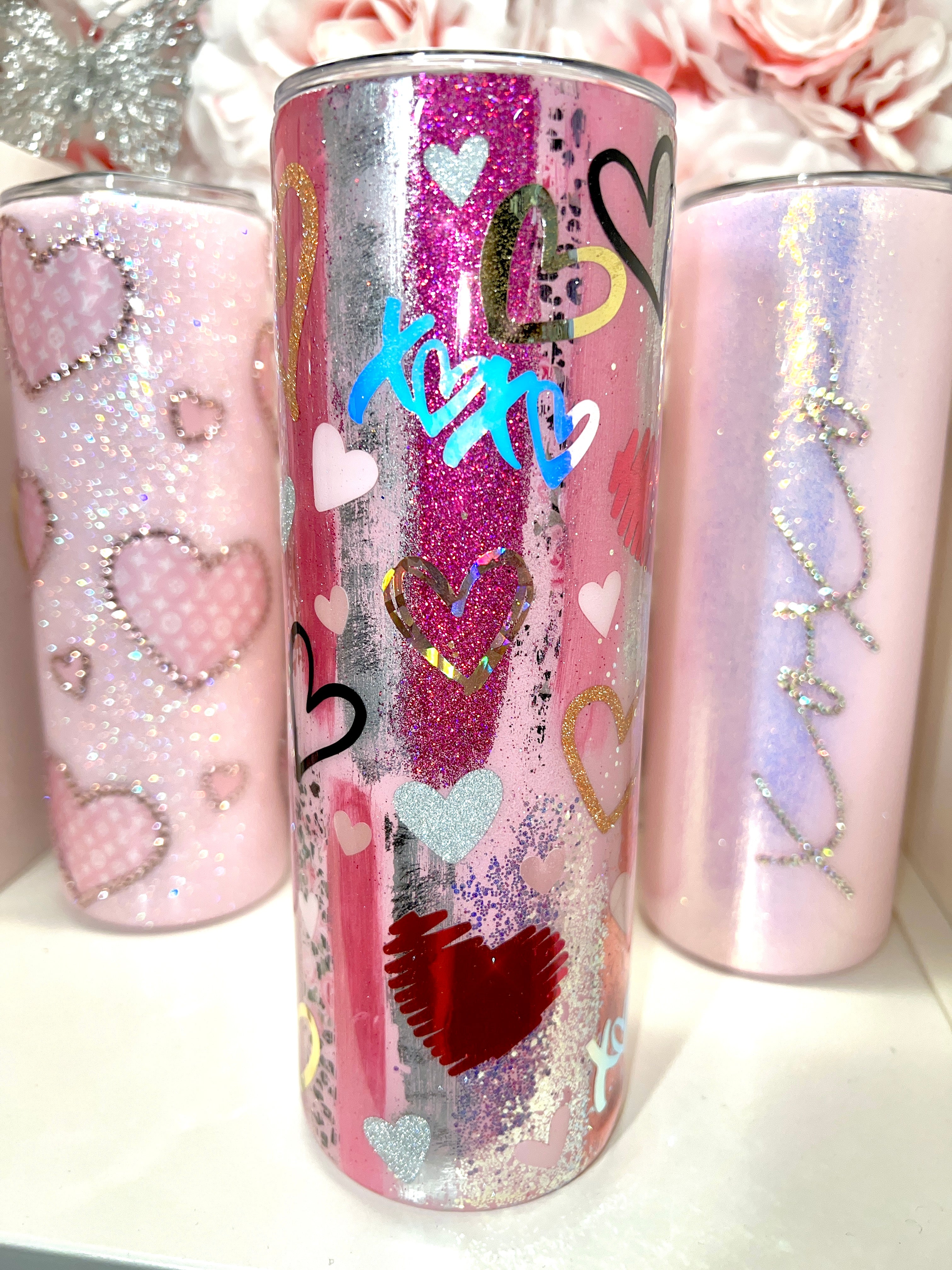 20oz Stainless Steel PEEKABOO snowflake tumbler – SSxCustomCreations