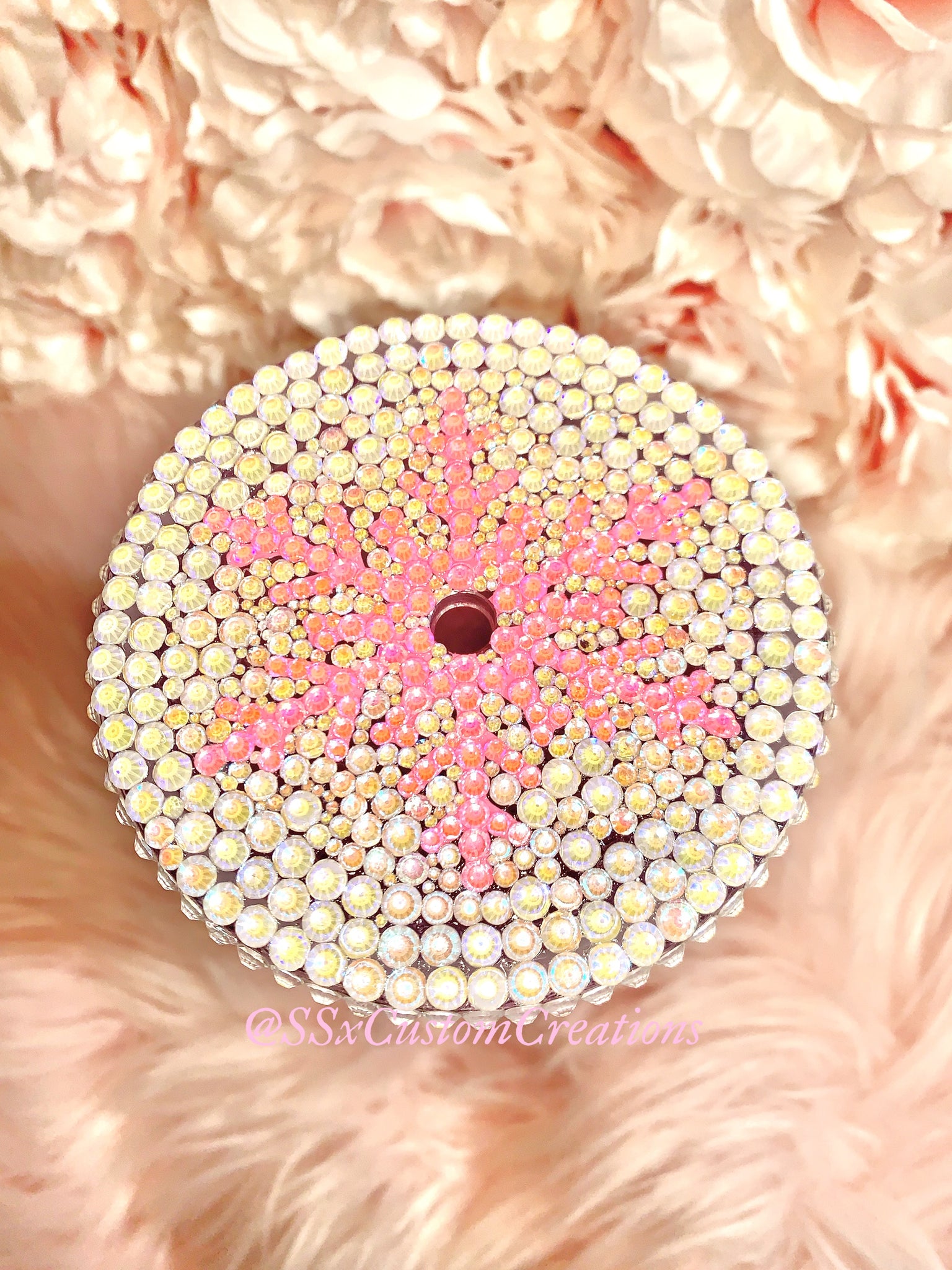 24oz Pink evil eye Snow Globe tumbler – SSxCustomCreations
