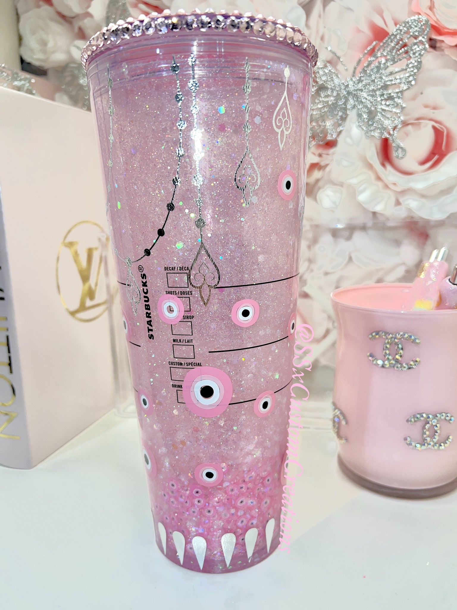 Starbucks Tumbler Valentines Glitter Snowglobe Liquid Filled and perso – My  Life in Colors