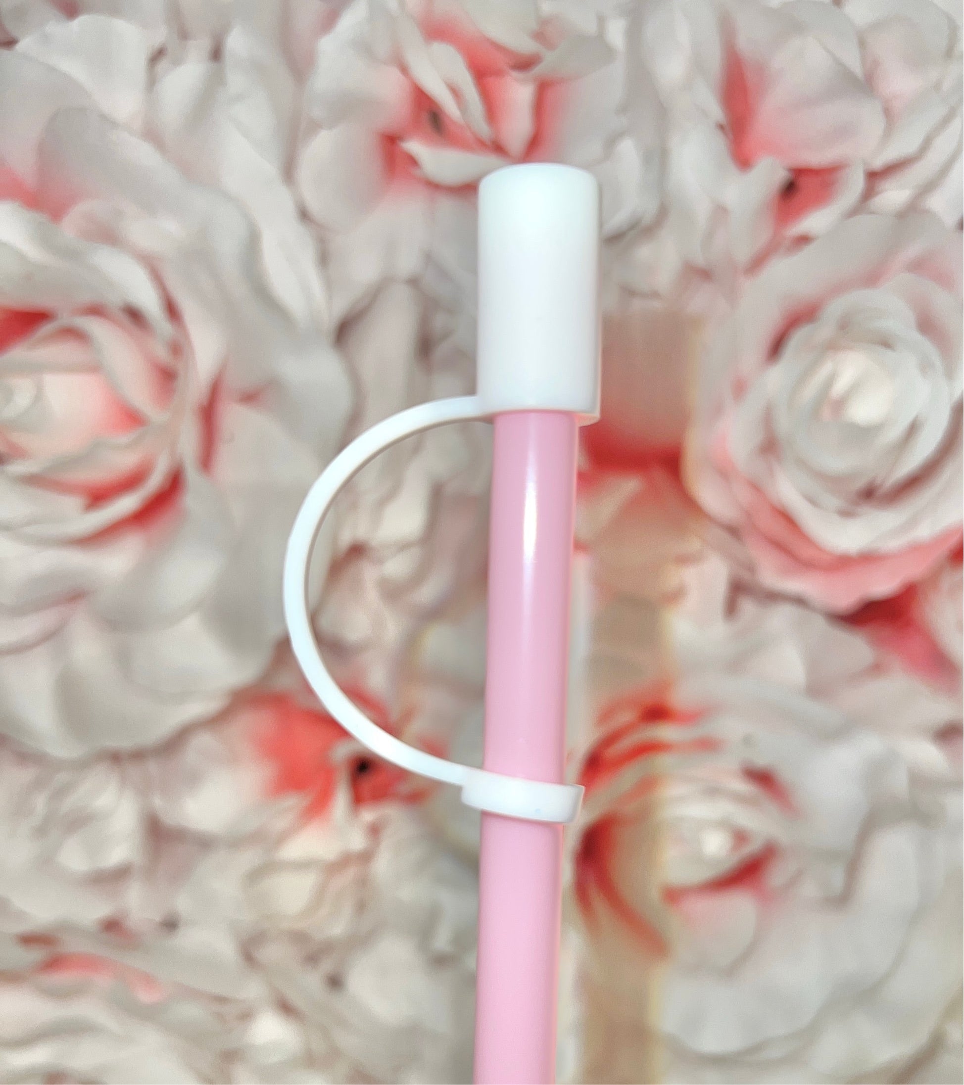 Hot Pink Silicone straw cover – SSxCustomCreations