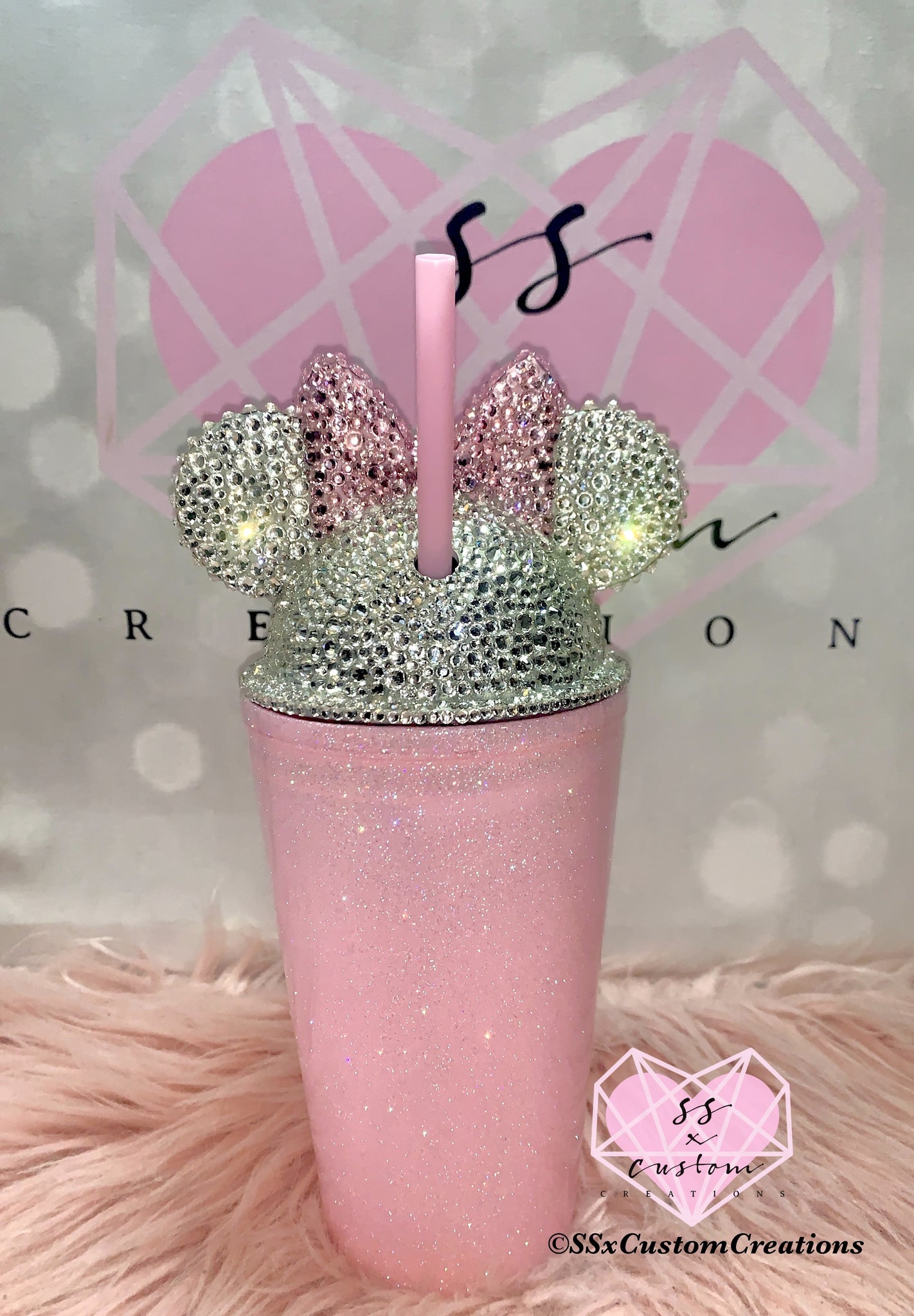 Hot Pink Personalized Glitter Tumbler. – Lexi's Little Bowtique
